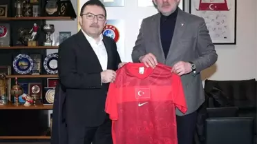 Selami Altınok, TFF Başkanı Hacıosmanoğlu'nu Ziyaret Etti