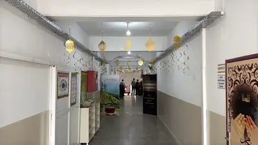 Alaçam'da ramazan öncesi okullar süslendi