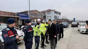 Alaçam'da Bayramda Trafik Denetimi