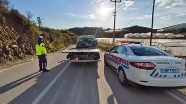 Alanya'da Motosiklet Sürücülerine Ceza