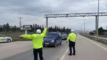 Merzifon'da Bayram Trafik Yoğunluğu