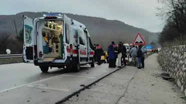 Gümüşhacıköy'de Kaza: 4 Yaralı