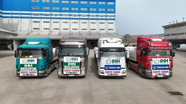 Amasya'dan Suriye'ye Yardım Tırları Gönderildi