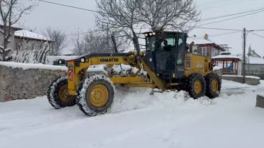Göynücek'te Kar Yağışı ve Temizlik Çalışmaları
