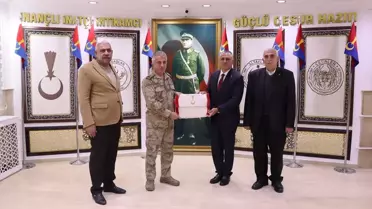 Anadolu Güvenlik Korucuları ve Şehit Aileleri Konfederasyonundan Vali Kızılkaya'ya ziyaret