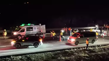 Kızılcahamam'da Otobüs ve Çekici Çarpıştı