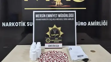 Mersin'de 489 Sentetik Ecza Hapı Ele Geçirildi
