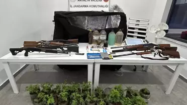 Alanya'da Uyuşturucu ve Silah Operasyonu