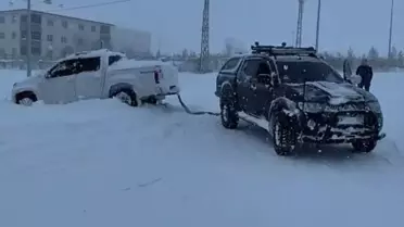 Ardahan'da Kar Tüpü Kurtarma Operasyonu