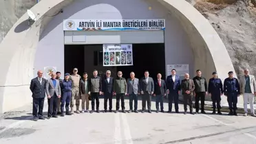 Vali Ergün Mantar Tesislerini Ziyaret Etti