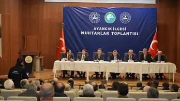 Ayancık'ta Muhtarlar Toplantısı