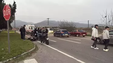 Aydın'da Motosiklet ve Araç Çarpıştı