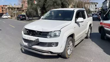 Aydın'da pikabın çarptığı motosikletteki karı koca yaralandı