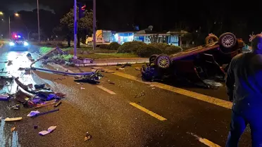 Köşk'te Takla Atan Araçta İki Yaralı