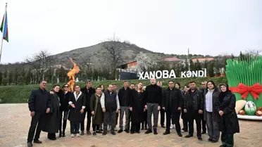 Azerbaycan Cumhurbaşkanı Aliyev, Hocavent'te Nevruz ateşini yaktı