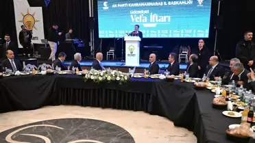 Bakan Yumaklı, Kahramanmaraş'ta 'Vefa İftarı'nda konuştu Açıklaması