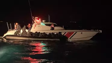 Ayvalık'ta 39 Düzensiz Göçmen Kurtarıldı