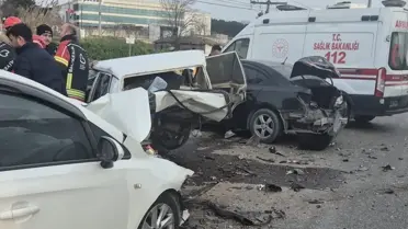 Bandırma'da zincirleme kaza: 1 ölü, 1 yaralı