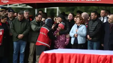 Balıkesir'de F-16 uçağının kaza kırıma uğraması sonucu şehit olan pilot için tören düzenlendi