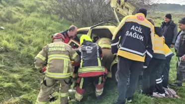 Susurluk'ta trafik kazası: 1 yaralı