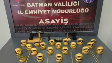 Batman'da Kuyumcu Soygunu: 5 Tutuklama