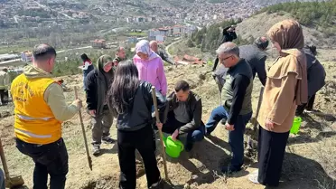 Bayat'ta 105 Fidan Dikildi