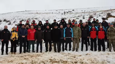 Bayburt'ta Çığ Tatbikatı Gerçekleştirildi