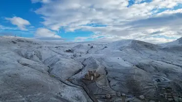 Bayburt'ta Kar Yağışı