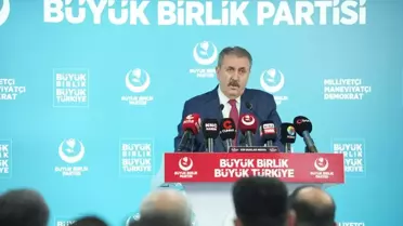 BBP Genel Başkanı Destici, basın toplantısı düzenledi Açıklaması