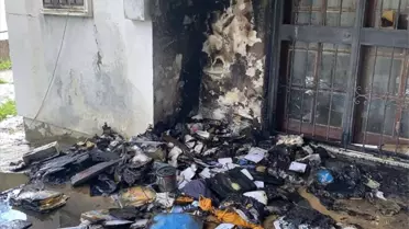 Bodrum'da Balkon Yangını