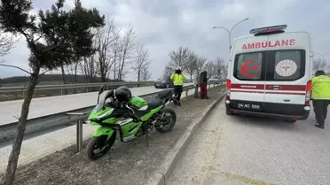 Bolu'da Motosiklet Kazası: Sürücü Yaralı