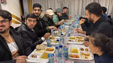 Bolu'da Filistinli Öğrenciler Ramazan İftarında Buluştu