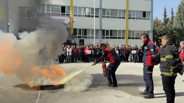 Burdur'da Deprem Haftası Kapsamında Tatbikat Gerçekleştirildi