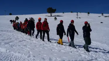 Uludağ'da Çığ Tatbikatı Gerçekleşti