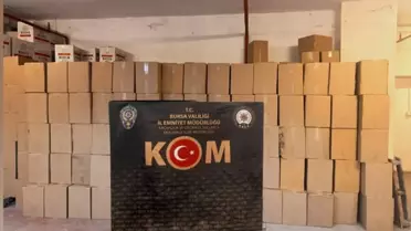 Bursa'da 3 Milyon Kaçak Makaron Ele Ge geçti