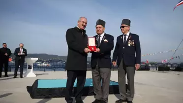 Çanakkale Deniz Zaferi'nin 111. yıl dönümü etkinlikleri Çimenlik Kalesi'ndeki törenle başladı