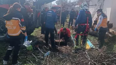 Çivril'de su kuyusuna düşen kişi kurtarıldı