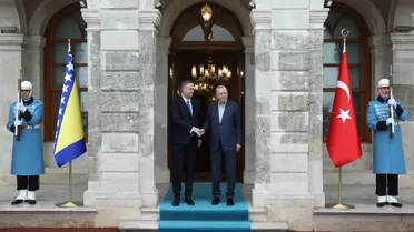 Cumhurbaşkanı Erdoğan, Bosna Hersek Devlet Başkanlığı Konseyi Başkanı Becirovic'i resmi törenle karşıladı