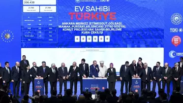 Cumhurbaşkanı Erdoğan 'Ev Sahibi Türkiye-Ankara 31 bin 73 Konut Kura Çekim Töreni'nde konuştu Açıklaması