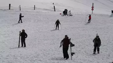 Davraz Kayak Merkezi'nde Yoğun Hafta Sonu