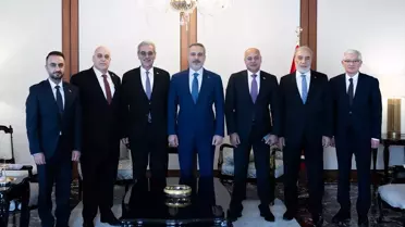 Hakan Fidan, Gazze'den Şaas'ı Ağırladı