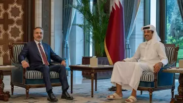 Fidan, Katar Emiri ile Görüştü