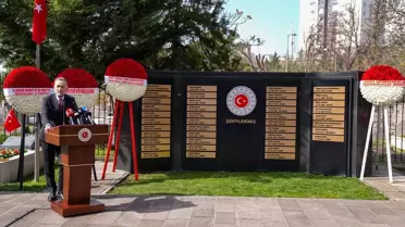 Dışişleri şehitleri için Ankara'da anma töreni düzenlendi