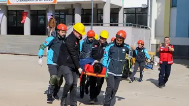 Diyarbakır'da Deprem Tatbikatı Yapıldı