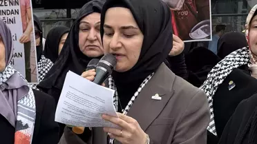 Diyarbakır'da Kadınlardan İsrail Protestosu