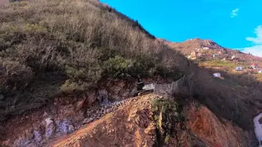 Doğankent'te Heyelan Riski