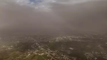 Düzce'de Toz Bulutları Görüntülendi