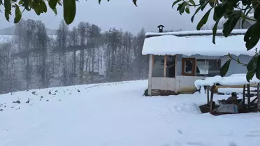 Düzce'de Kar Yağışı Etkili Oldu