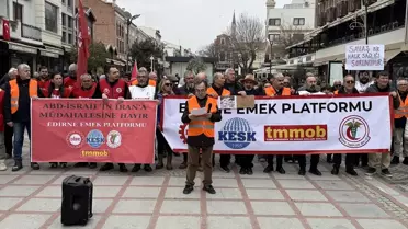 Edirne'de Savaş Karşıtı Protesto