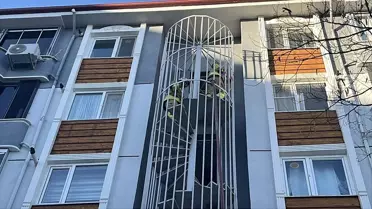 Edirne'de Apartmanda Yangın
